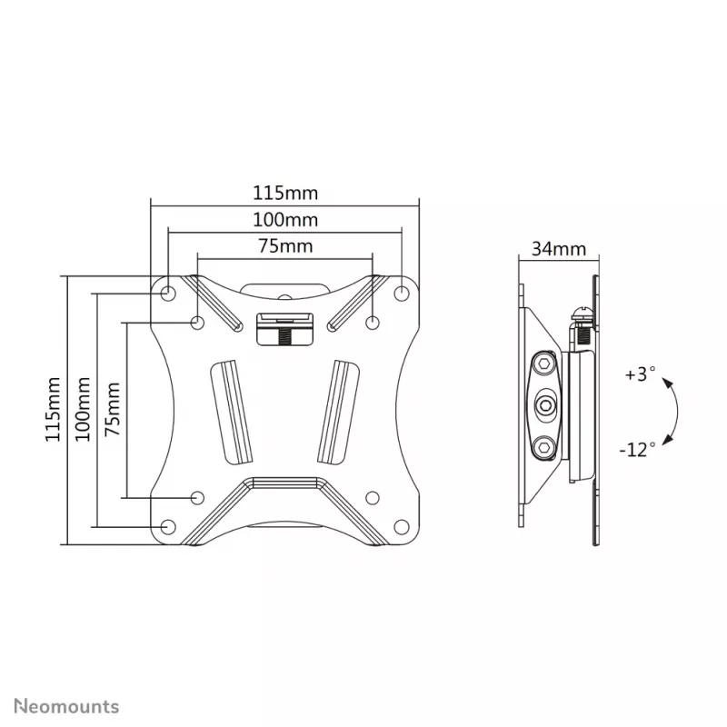 Neomounts NM-W60Juoda Monitor/TV mount wall 10-30 inch - tiltable