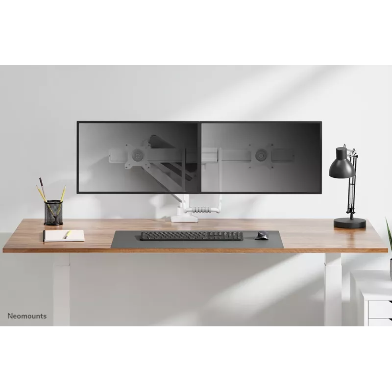 Neomounts DS75-450WH2 Monitorinis laikiklis 17-32 colių - dujinė spyruoklė - Topfix - 180° stabdiklis