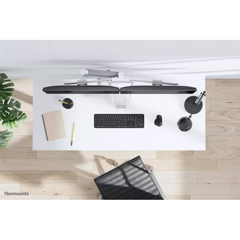 Neomounts DS75-450WH2 Monitorinis laikiklis 17-32 colių - dujinė spyruoklė - Topfix - 180° stabdiklis