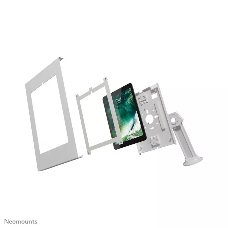 Neomounts DS15-640WH1 stovas planšetiniam kompiuteriui ant stalo 9,7-11 colių - užrakinamas