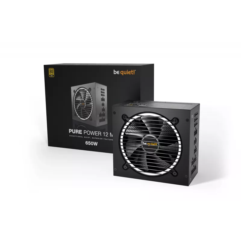 be quiet Pure Power 12 M maitinimo blokas 650 W 20+4 pin ATX ATX juodas