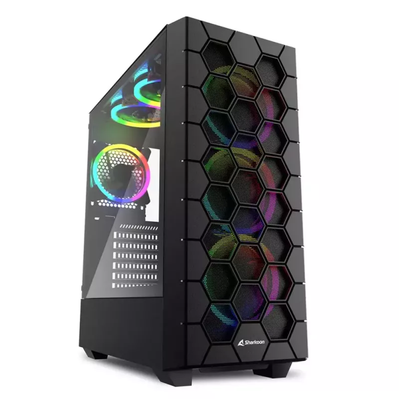PC Case Sharkoon RGB HEX Desktop Black