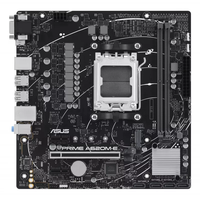 Motininė plokštė ASUS PRIME A620M-E-CSM AMD A620 Socket AM5 micro ATX