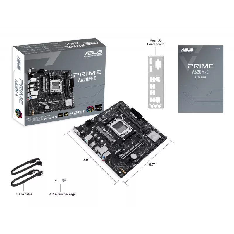 Motininė plokštė ASUS PRIME A620M-E-CSM AMD A620 Socket AM5 micro ATX