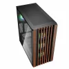 PC Case Sharkoon REBEL C70G RGB Full Tower Black, Wood