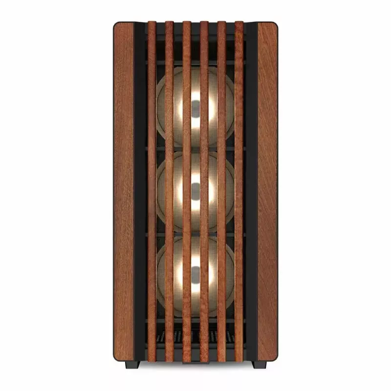 PC Case Sharkoon REBEL C70G RGB Full Tower Black, Wood