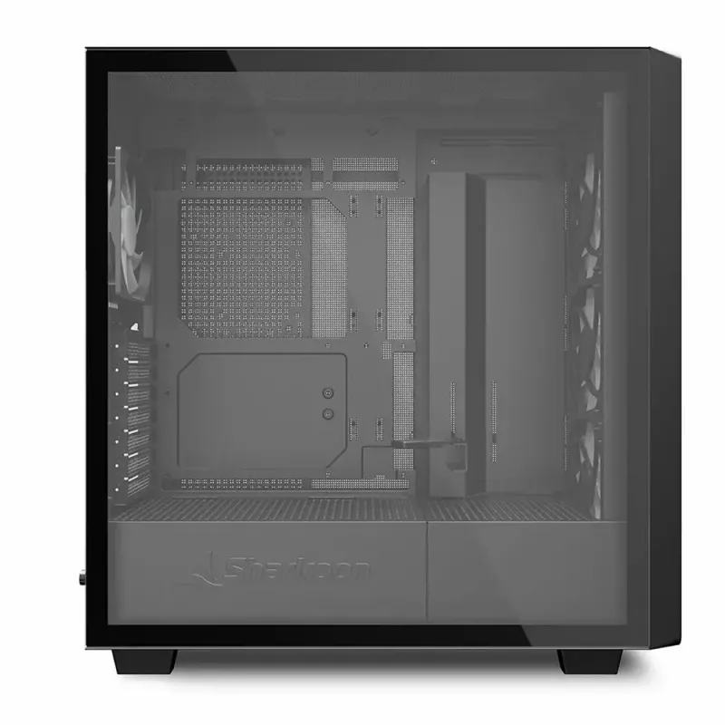PC Case Sharkoon REBEL C70G RGB Full Tower Black, Wood