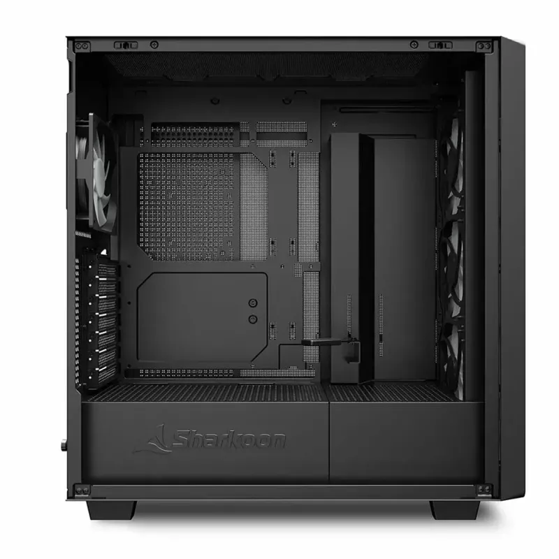 PC Case Sharkoon REBEL C70G RGB Full Tower Black, Wood