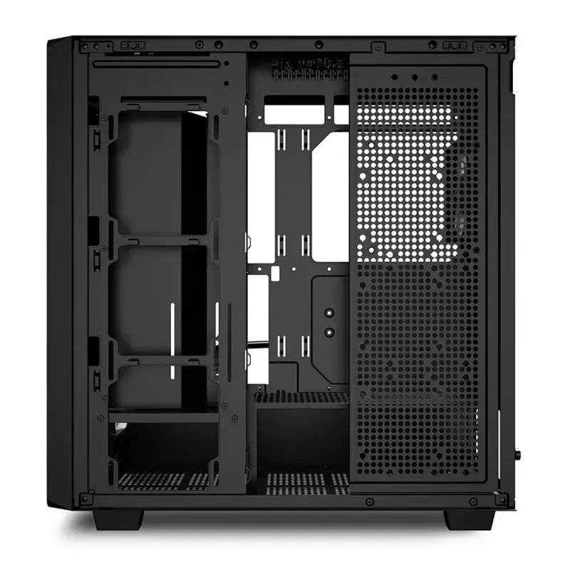 PC Case Sharkoon REBEL C70G RGB Full Tower Black, Wood