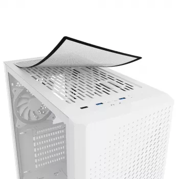 PC korpusas Sharkoon VS9 RGB Midi Tower baltas