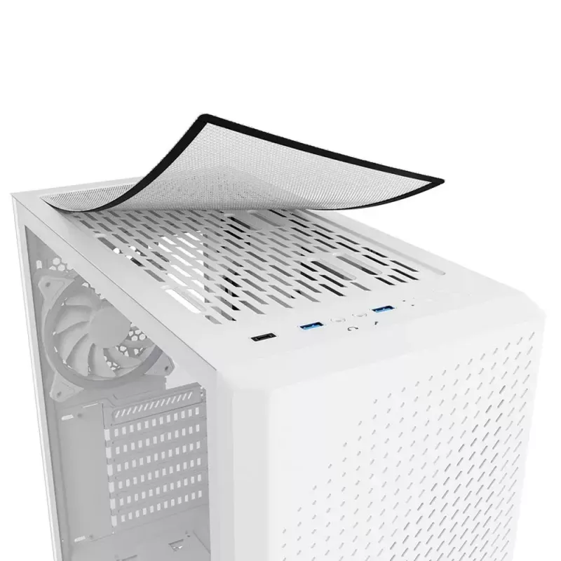 PC korpusas Sharkoon VS9 RGB Midi Tower baltas