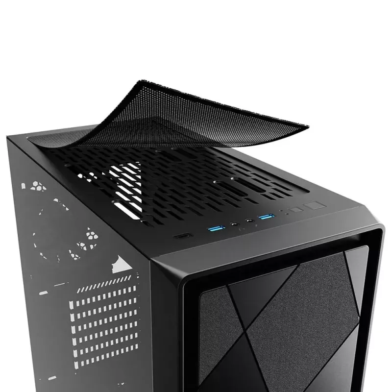 PC korpusas Sharkoon VS8 RGB Midi Tower juodas
