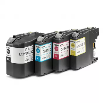 Brother LC-229XLVALBP rašalo kasetė 4 vnt. Originali juoda, žalsvai mėlyna, rausvai raudona, geltona