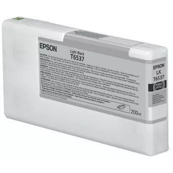 Epson T6537 šviesiai juodos spalvos rašalo kasetė (200 ml), šviesiai juoda, pigmentinis rašalas, 200 ml, 1 vnt.