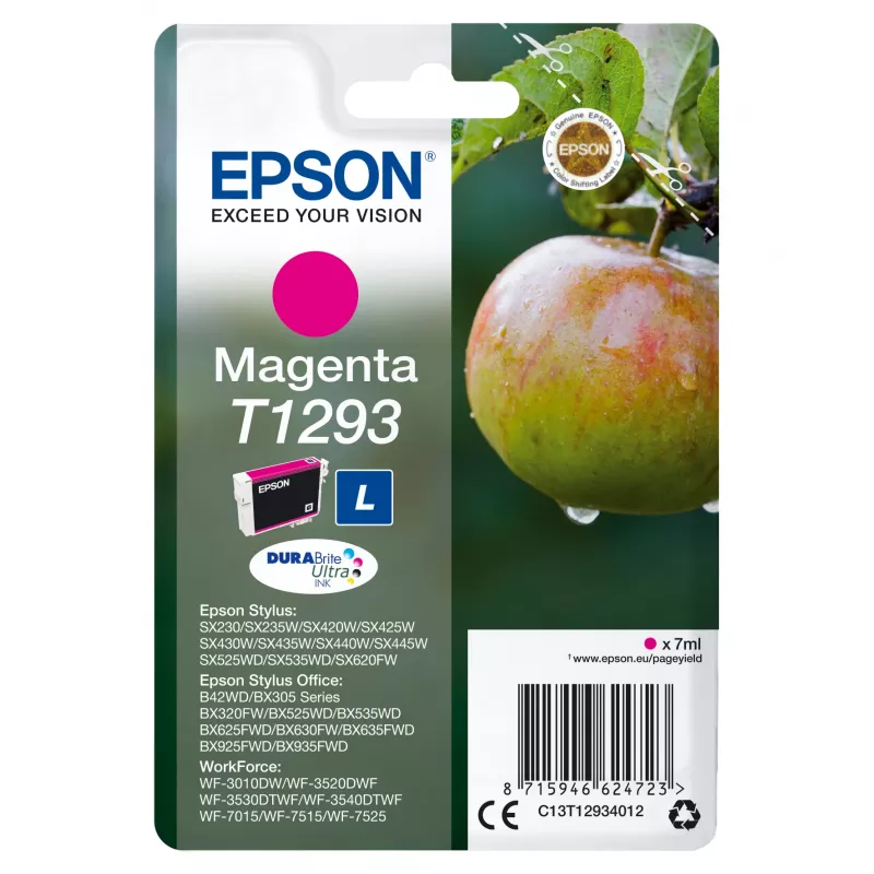 Epson Apple Singlepack Magenta T1293 DURABrite Ultra rašalas