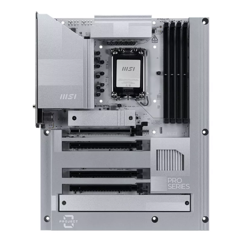 MSI PRO Z890-S WIFI PZ pagrindinė plokštė Intel Z890 LGA 1851 (Socket V1) ATX