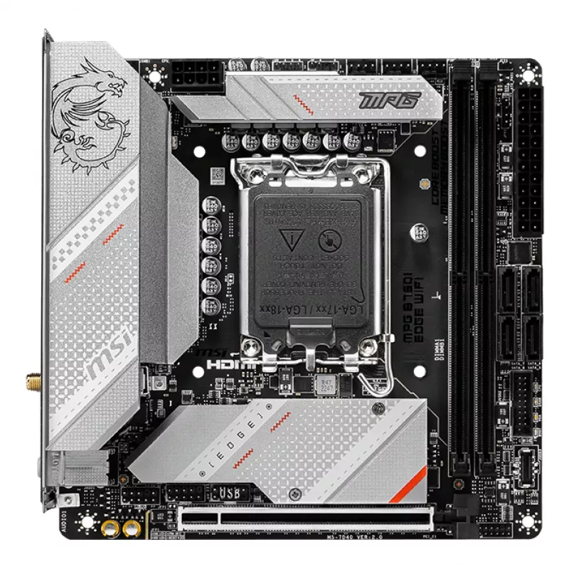 MSI MPG B760I EDGE WIFI pagrindinė plokštė Intel B760 LGA 1700 mini ATX