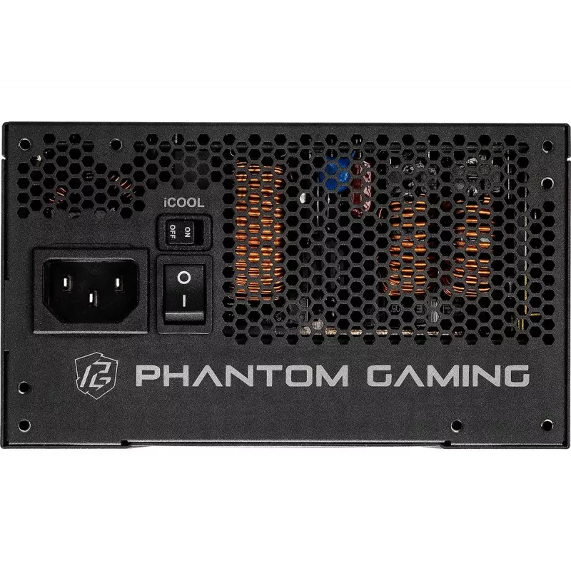 Maitinimo blokas ASRock Phantom Gaming PG-1000G 750 W, ATX 20+4 pin, 80 PLUS Gold, 135 mm ventiliatorius, visiškai modulinis, juodas