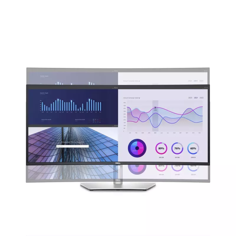 Monitorius DELL UltraSharp U3423WE 34,1 colio itin platus Quad HD LCD 3440 x 1440
