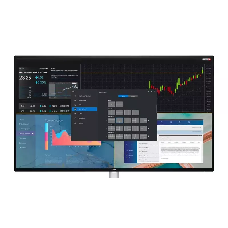 Monitorius DELL UltraSharp U3423WE 34,1 colio itin platus Quad HD LCD 3440 x 1440
