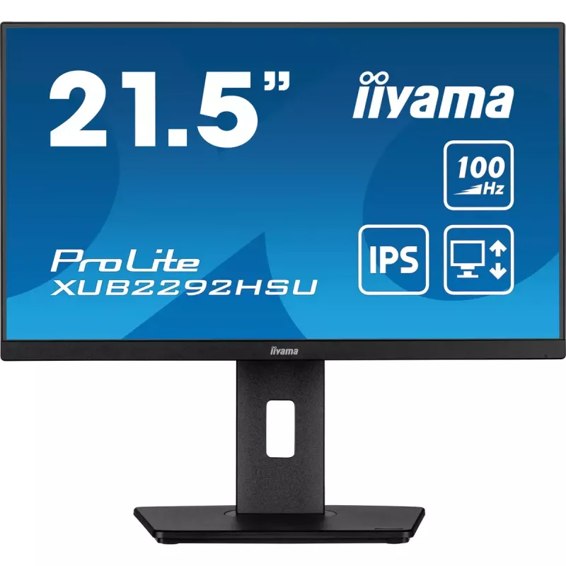 iiyama ProLite XUB2292HSU-B6 kompiuterio monitorius 54,6 cm (21,5 col.) 1920 x 1080 pikselių Full HD LED juodas