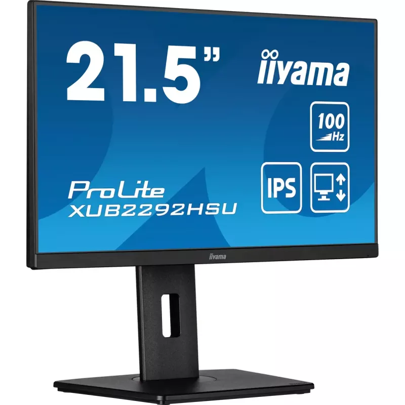 iiyama ProLite XUB2292HSU-B6 kompiuterio monitorius 54,6 cm (21,5 col.) 1920 x 1080 pikselių Full HD LED juodas