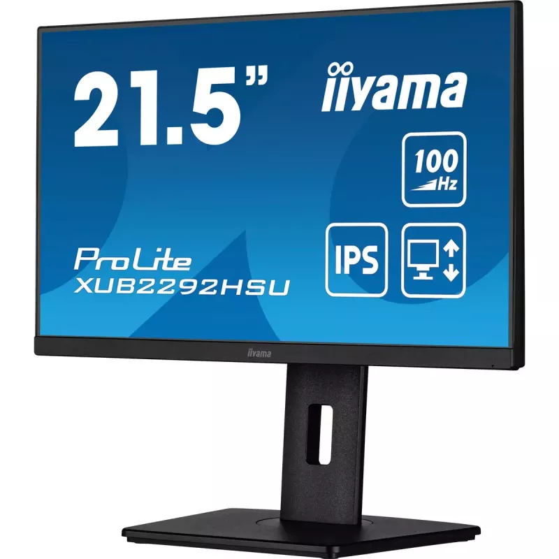 iiyama ProLite XUB2292HSU-B6 kompiuterio monitorius 54,6 cm (21,5 col.) 1920 x 1080 pikselių Full HD LED juodas
