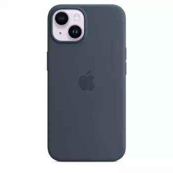 APPLE iPhone 14 - Silikoninis Dėklas su MagSafe - Audros Mėlyna