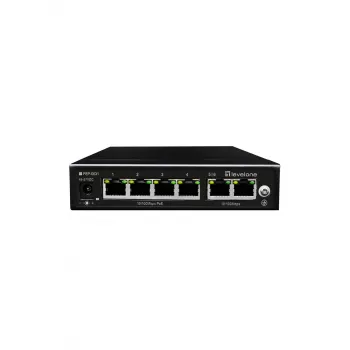 LevelOne FEP-0631 tinklo jungiklis Fast Ethernet (10/100) Power over Ethernet (PoE) juodas