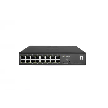 Valdomas jungiklis LevelOne Hilbert 10 inch 16 prievadų Gigabit Smart Lite Switch