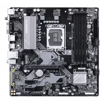 GIGABYTE B760M D3HP WIFI6 pagrindinė plokštė – palaiko Intel Core 14-os kartos procesorius, 4+1+1 fazių skaitmeninis VRM, iki 5600MHz DDR5, 2xPCIe 4.0 M.2, Wi-Fi 6, GbE LAN, USB 3.2 Gen1