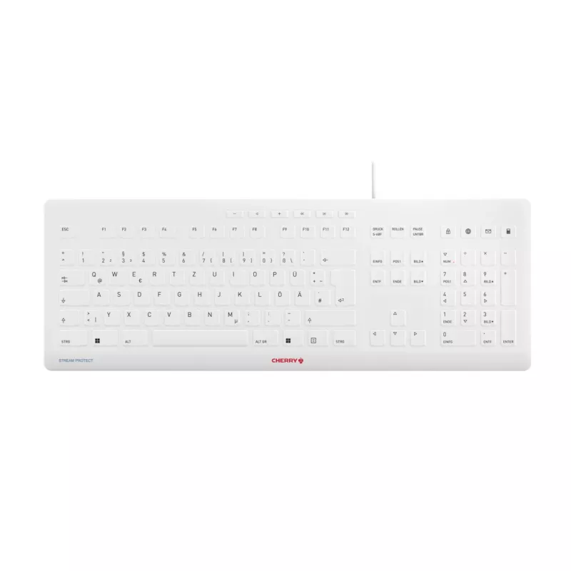 Klaviatūra CHERRY Stream JK-8502DE-0 USB QWERTZ vokiška pilka laidinė 115 klavišų
