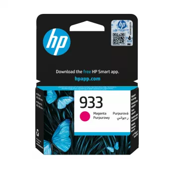 HP 933 Magenta Originali rašalo kasetė, rausvai raudona, 1 vnt., 330 puslapių