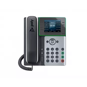 HP Poly Edge E350 IP telefonas su PoE palaikymu, IPS, 320 x 240 pikselių, 4:3, WPA2-Enterprise, EAP-TLS, HTTPS, ENERGY STAR, RoHS, Federal Communications Commission (FCC), CE, BSMI