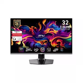 MSI MPG 321URXDE QD-OLED kompiuterio monitorius 80 cm (31,5 colio) 3840 x 2160 pikselių 4K Ultra HD juodas
