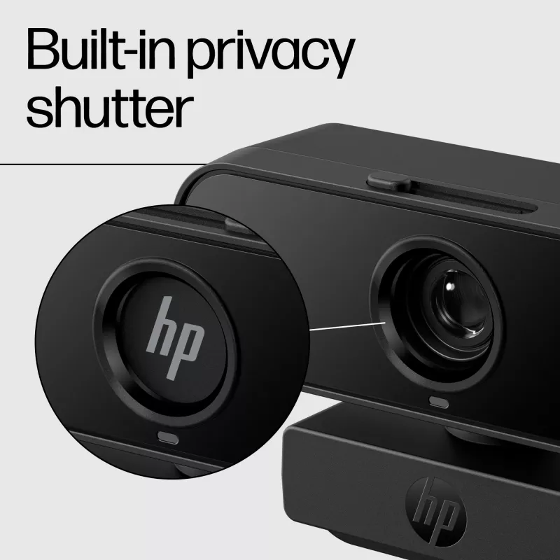 HP 435 FHD Webcam, 2 MP, 1920 x 1080 pikselių, Full HD, 30 kadrų per sekundę, UVC 1.1, automatinis