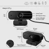 HP 435 FHD Webcam, 2 MP, 1920 x 1080 pikselių, Full HD, 30 kadrų per sekundę, UVC 1.1, automatinis