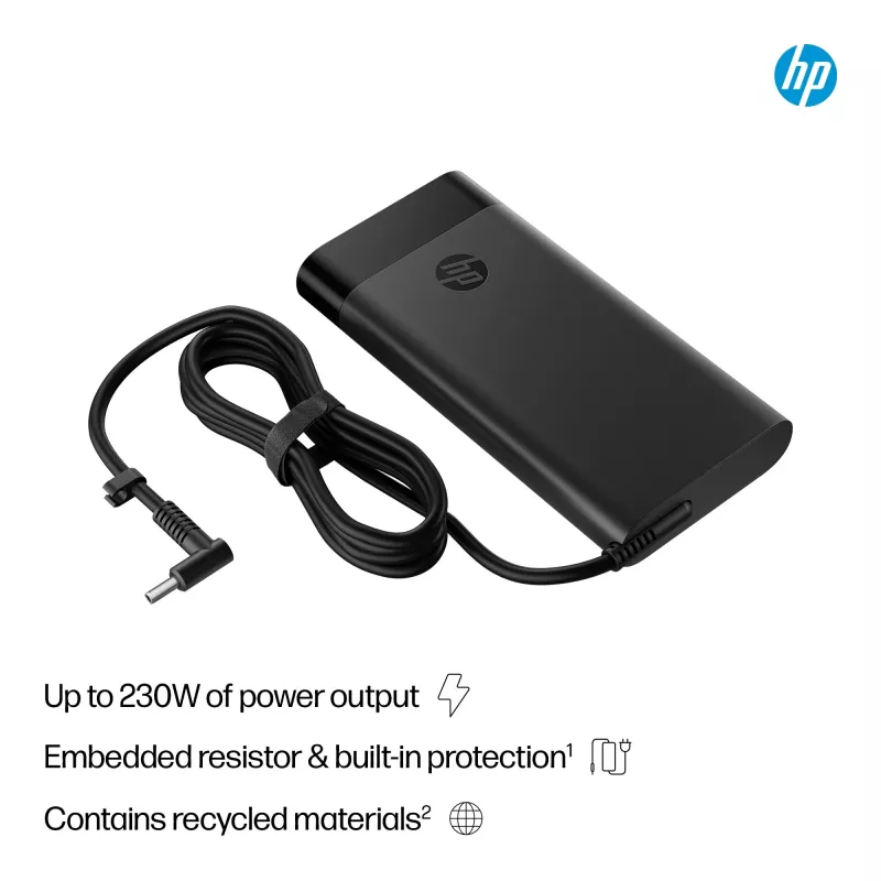 HP 230W Smart AC Adapter, nešiojamasis kompiuteris, vidaus, 115 V, nuo 47 iki 63 Hz, 230 W, 19,5 V