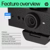 HP 620 FHD Webcam, 4 MP, 1920 x 1080 pikselių, Full HD, 60 kadrų per sekundę, 720p, 1080p, 5x
