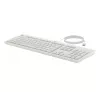 HP 225 laidinis pelės ir klaviatūros rinkinys, pilno dydžio (100%), laidinis, USB, baltas, pelė įtraukta