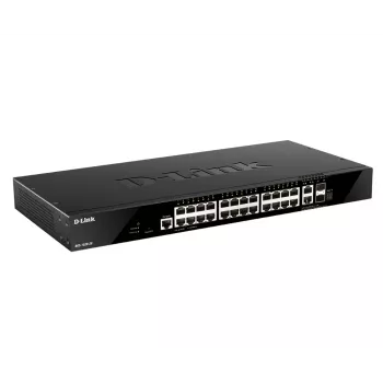 D-Link DGS-1520-28/E tinklo jungiklis Valdomas L3 10G Ethernet (100/1000/10000) 1U Juoda