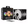 be quiet LIGHT WINGS LX 140mm PWM High Speed 3-Pack Juoda kompiuterio korpuso ventiliatorius 14 cm 3 vnt.
