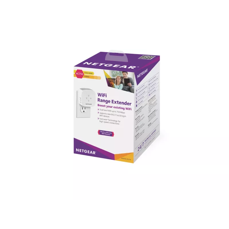NETGEAR EX3110 tinklo siųstuvas-imtuvas baltas 10, 100, 300 Mbit/s