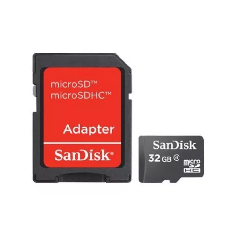 WESTERN DIGITAL SanDisk Micro SDHC atminties kortelė Class 4 32 GB + SD adapteris