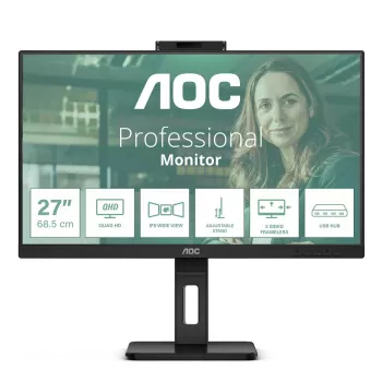 AOC Q27P3QW kompiuterio monitorius 68,6 cm (27 colių) 2560 x 1440 pikselių Quad HD juodas