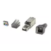 Equip 121171 laido jungtis RJ-45 Nikelio