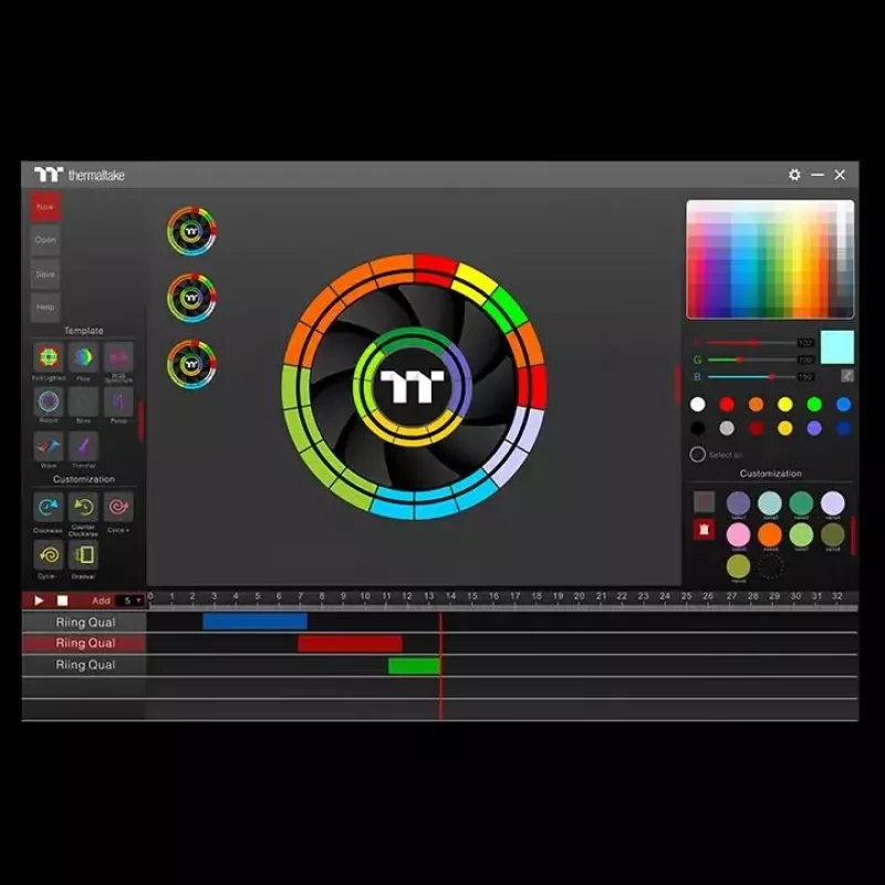 Ventiliatorius Thermaltake Riing Quad 12 RGB