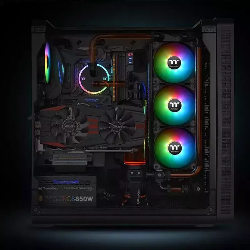 Ventiliatorius Thermaltake CL-F080-PL14SW-A 14 cm juodas
