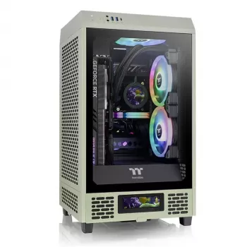Kompiuterio korpusas Thermaltake Tower 200 Mini Tower žalias