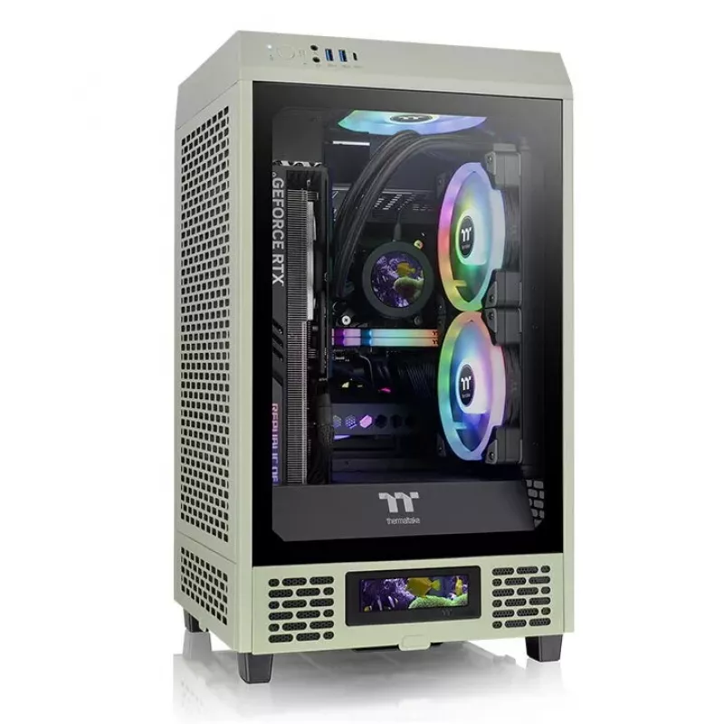 Kompiuterio korpusas Thermaltake Tower 200 Mini Tower žalias